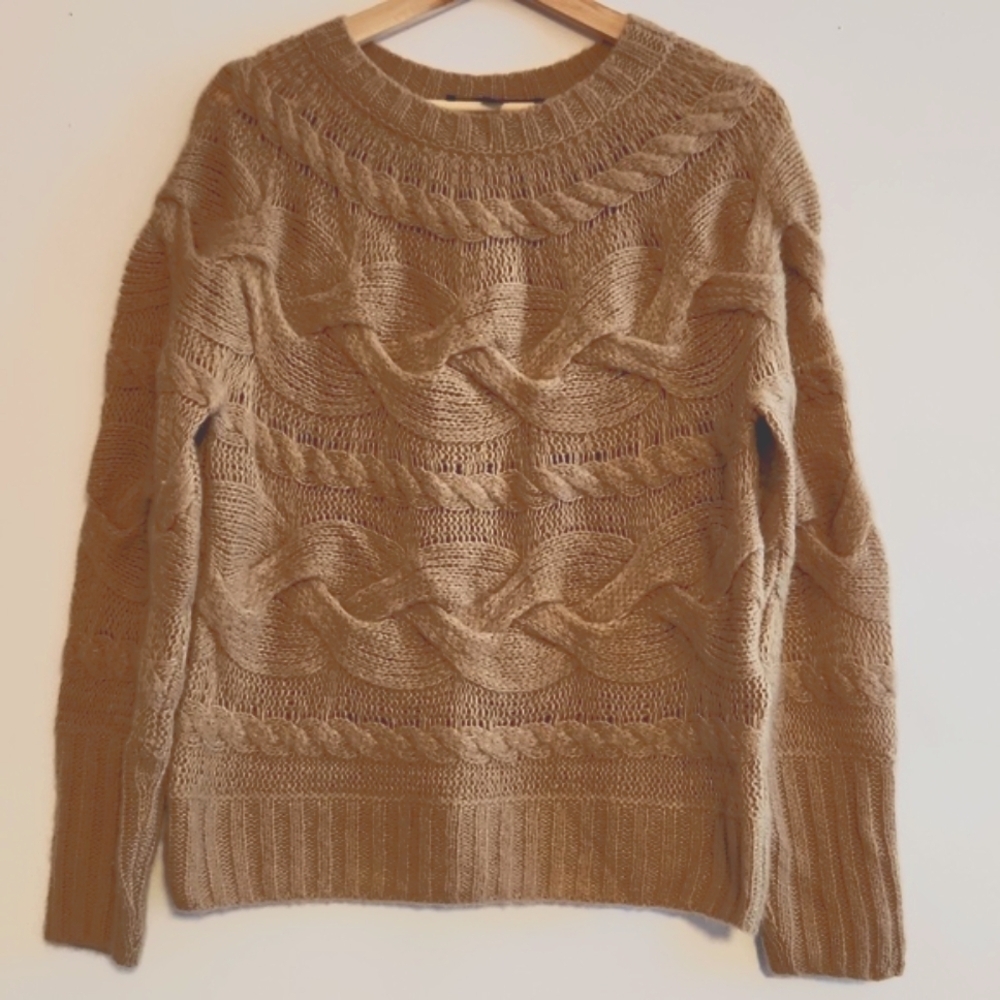 Ralph Lauren Collection Purple Label  Cable Knit Cashmere/silk Sweater L - Picture 4 of 12